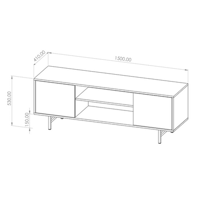 Preggio TV Cabinet 150cm