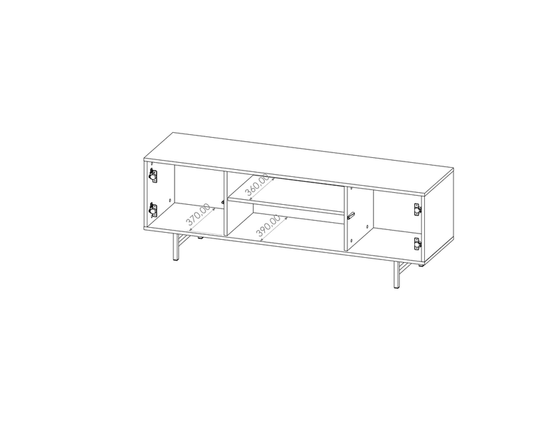 Preggio TV Cabinet 150cm