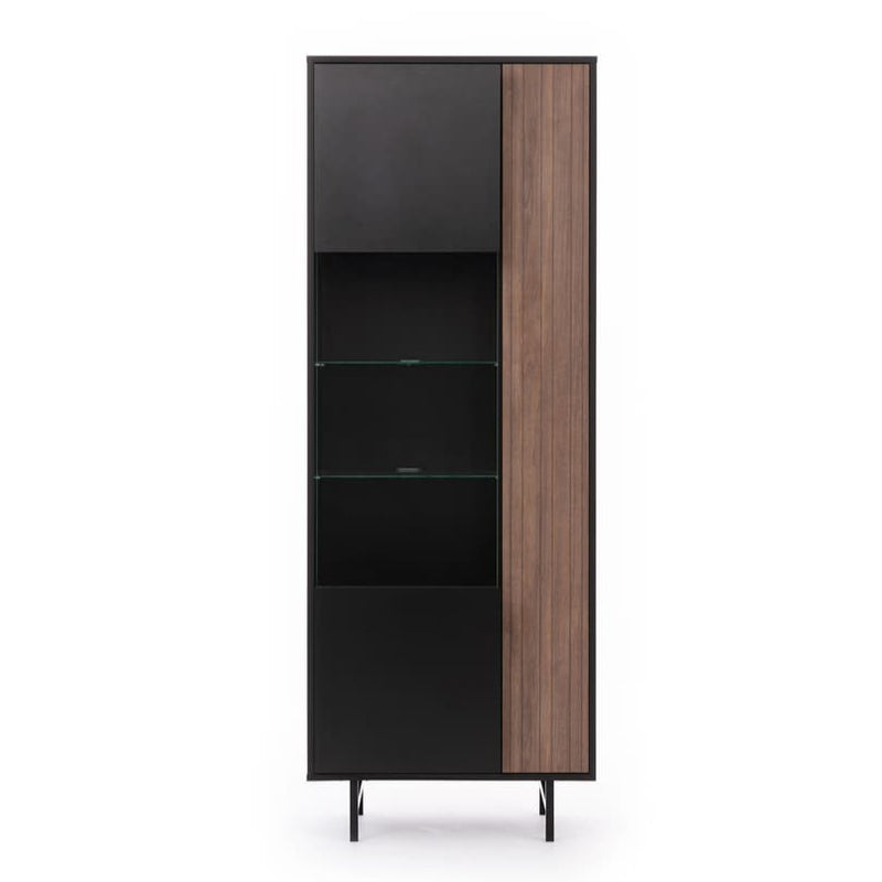 Preggio Tall Display Cabinet 70cm