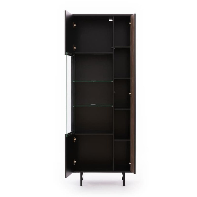 Preggio Tall Display Cabinet 70cm