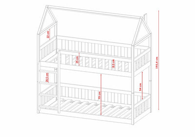 Wooden Bunk Bed Pola