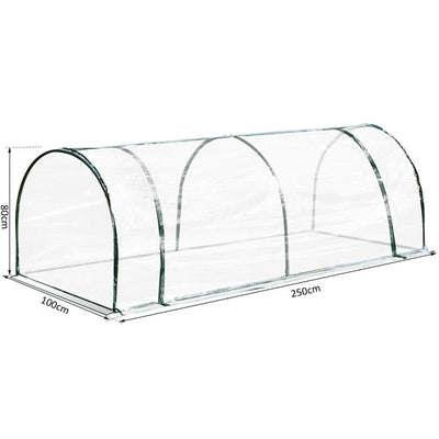 250x100x80 Cm. PVC Greenhouse Tunnel - Transparent