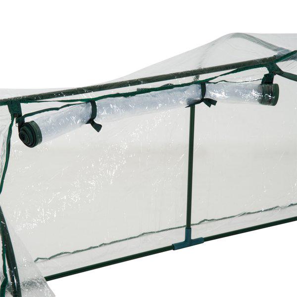 PVC Transparent Greenhouse, Steel Frame, Size 300x100x80cm