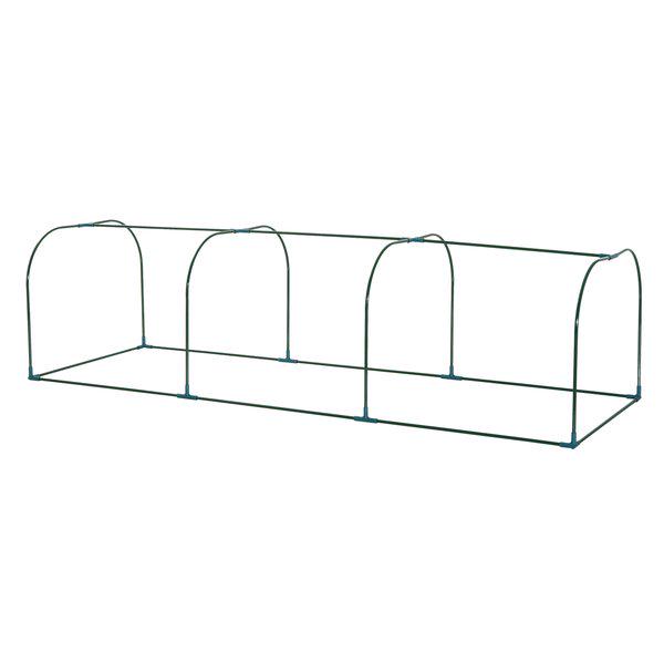 PVC Transparent Greenhouse, Steel Frame, Size 300x100x80cm