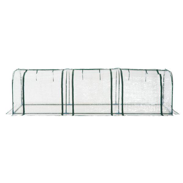 PVC Transparent Greenhouse, Steel Frame, Size 300x100x80cm