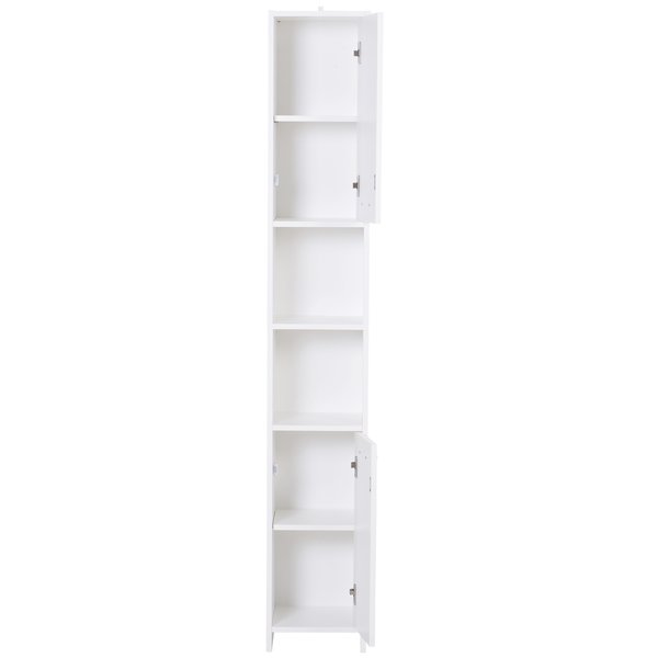 Particle Board Tall Freestanding Bathroom Storage Cabinet White