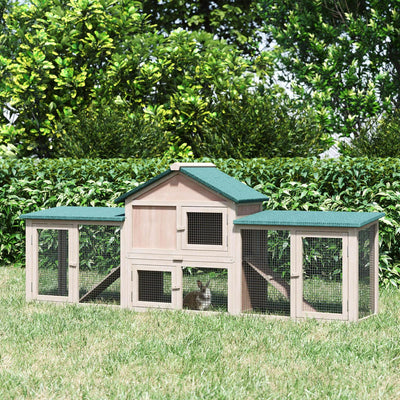 PawHut Deluxe Rabbit Hutch