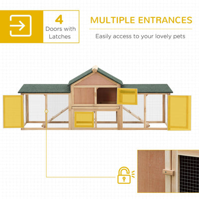 PawHut Deluxe Rabbit Hutch