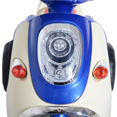 Plastic Music Playing Electric Ride-On Motorbike W/ Lights - Blue