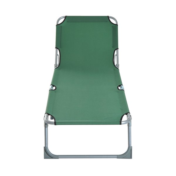 Portable Adjustable Lounger,Oxford Cloth- Green