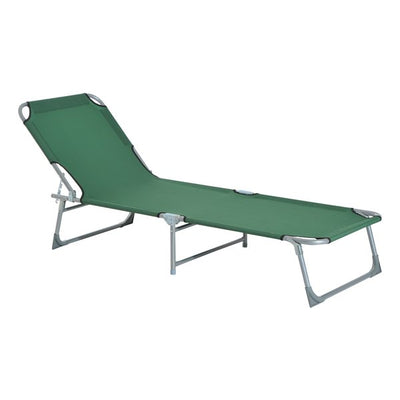 Portable Adjustable Lounger,Oxford Cloth- Green