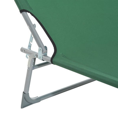 Portable Adjustable Lounger,Oxford Cloth- Green