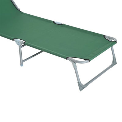 Portable Adjustable Lounger,Oxford Cloth- Green