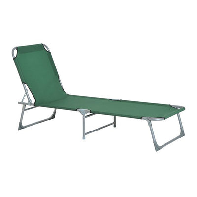 Portable Adjustable Lounger,Oxford Cloth- Green