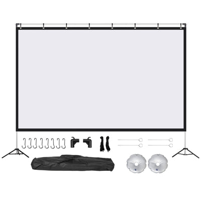 Projector Screen And Stand With Carry Bag