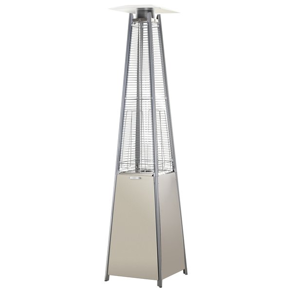 18.2x13.4H Stainless Steel Pyramid Patio Heater