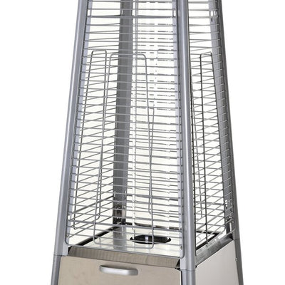 18.2x13.4H Stainless Steel Pyramid Patio Heater