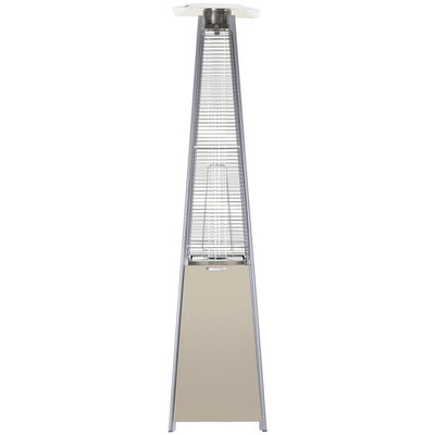 18.2x13.4H Stainless Steel Pyramid Patio Heater