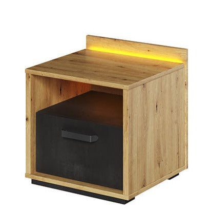 Qubic 10 Bedside Cabinet With LED