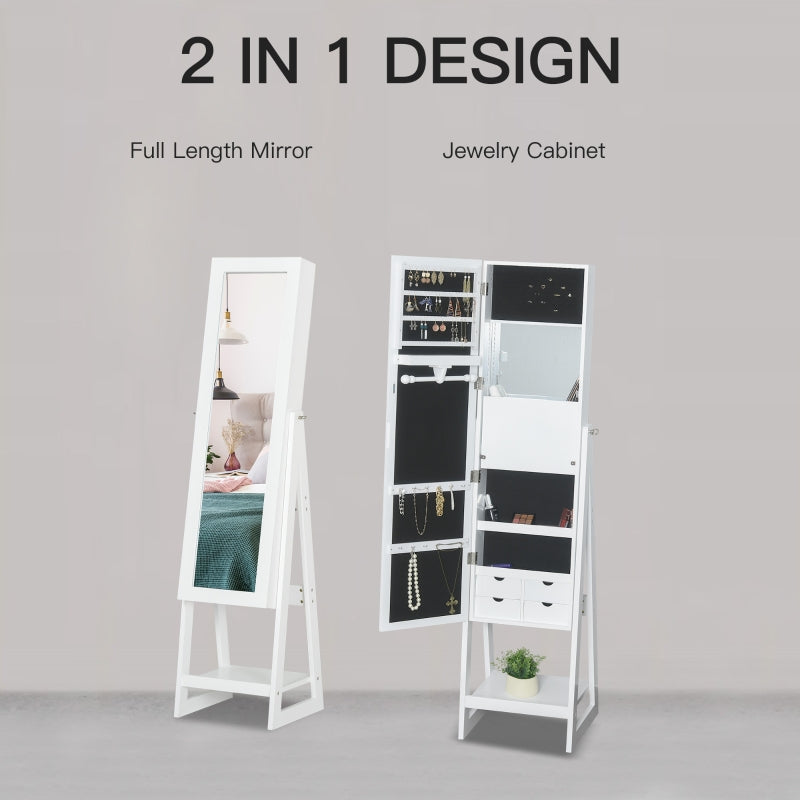 Jewellery Cabinet, White