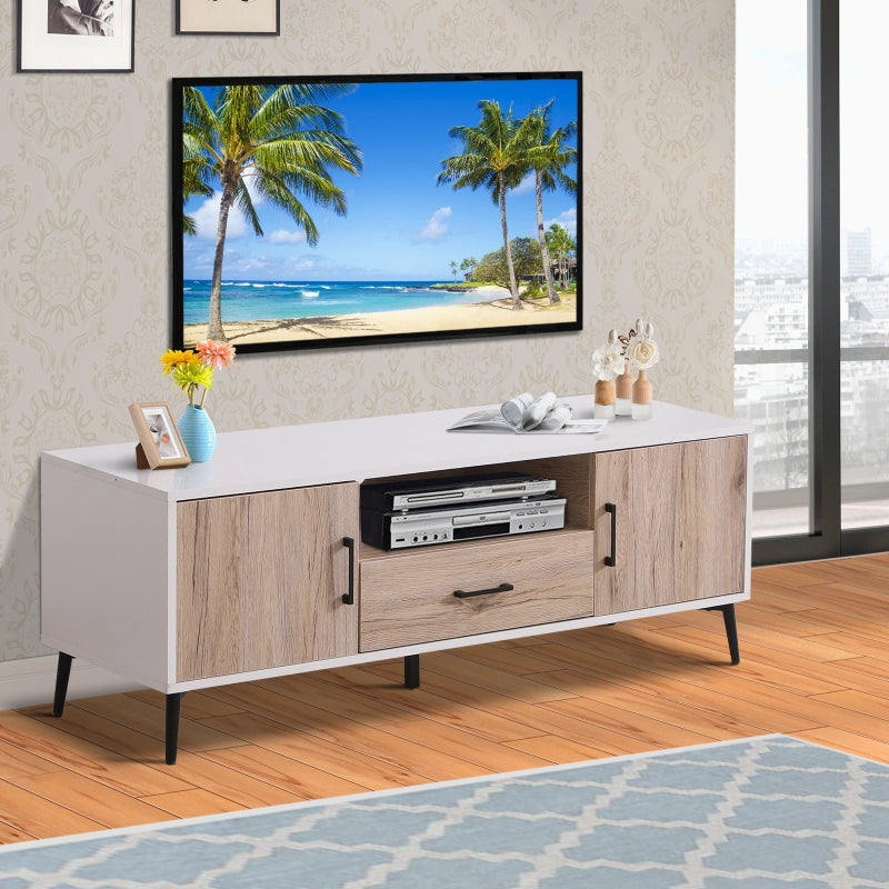 TV Stand Cabinet For TVs Up To 50 Inches With 2 Doors 1 Drawer