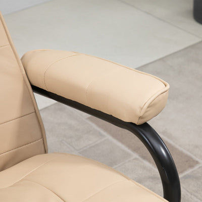 Manual Sofa Reclining Armchair PU Leather Massage Recliner