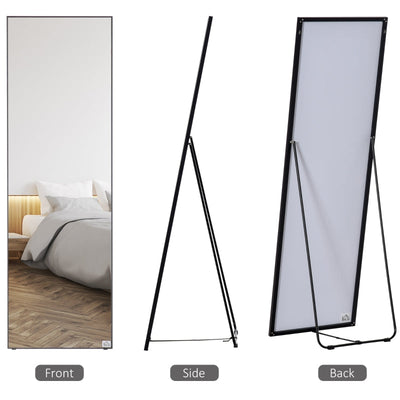 Full Length Dressing Mirror, Living Black