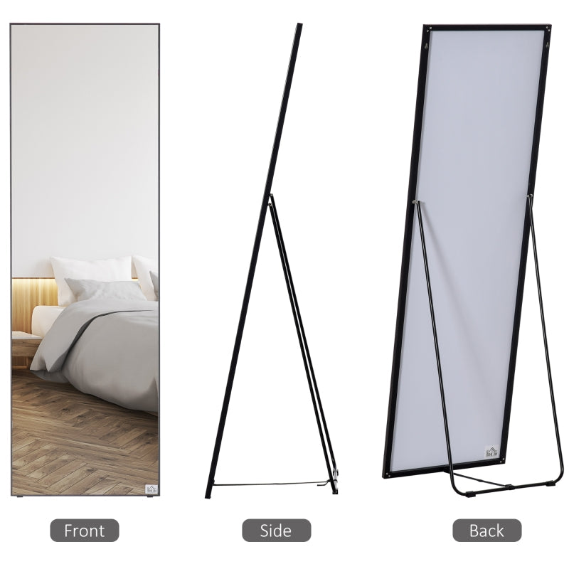 Full Length Dressing Mirror, Living Black