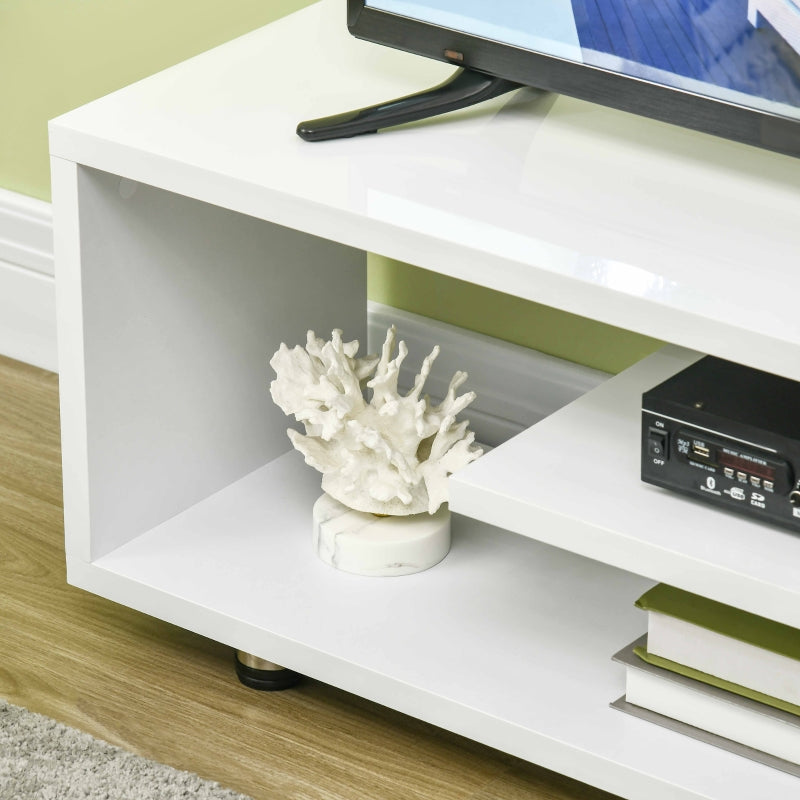 High Gloss TV Unit For TVs Up To 45 , White