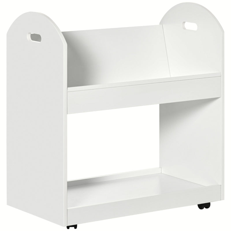 2-Tier Storage Shelves, White