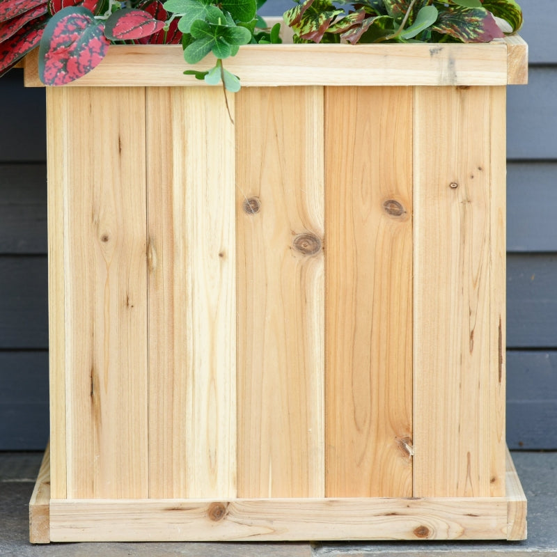 37L Wooden Garden Planter And Bench