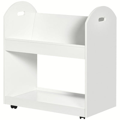 2-Tier Storage Shelves, White