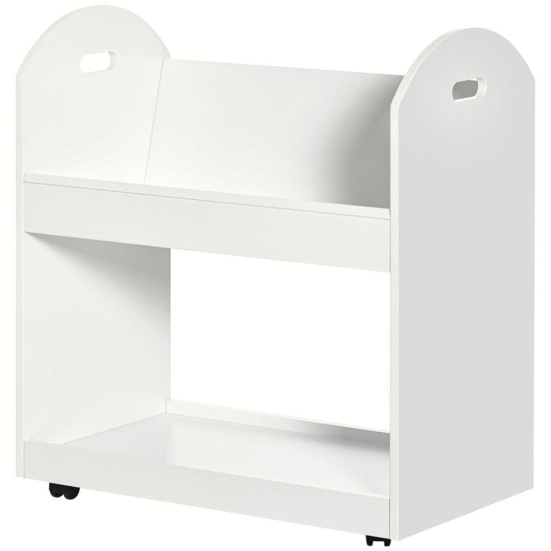 2-Tier Storage Shelves, White