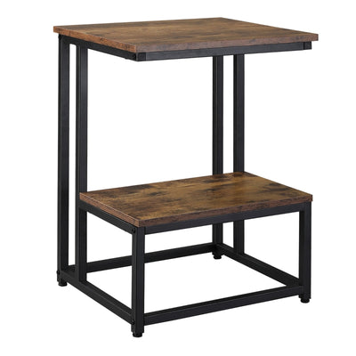 Side Table, Rustic Brown