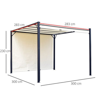 Patio Canopy Awning Sun Shade Pergola Cover Garden Shelter