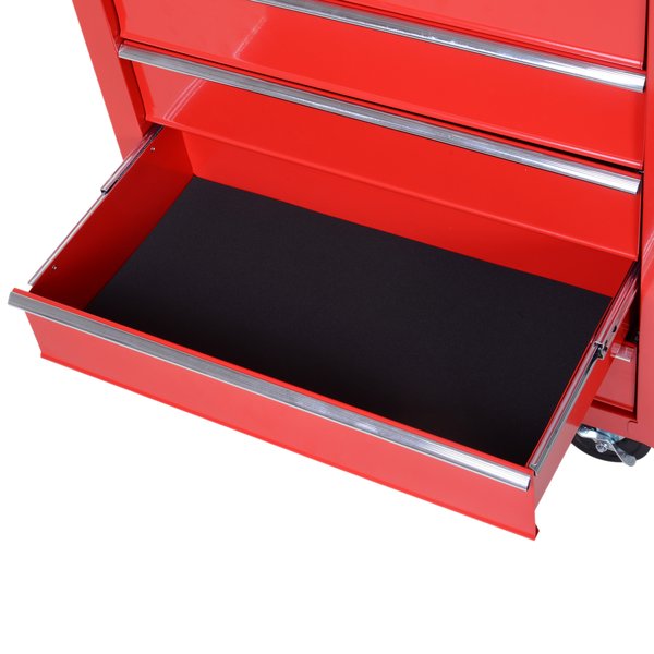 5 Drawers Roller Tool Cabinet - Red