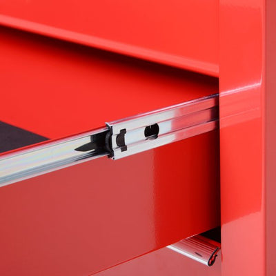 5 Drawers Roller Tool Cabinet - Red