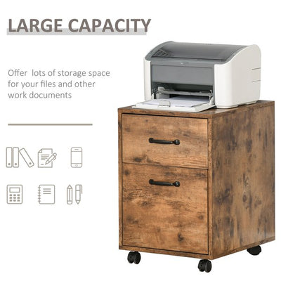 Rolling File Cabinet W/ Drawer, Hanging Folder, Organizer Letter Size