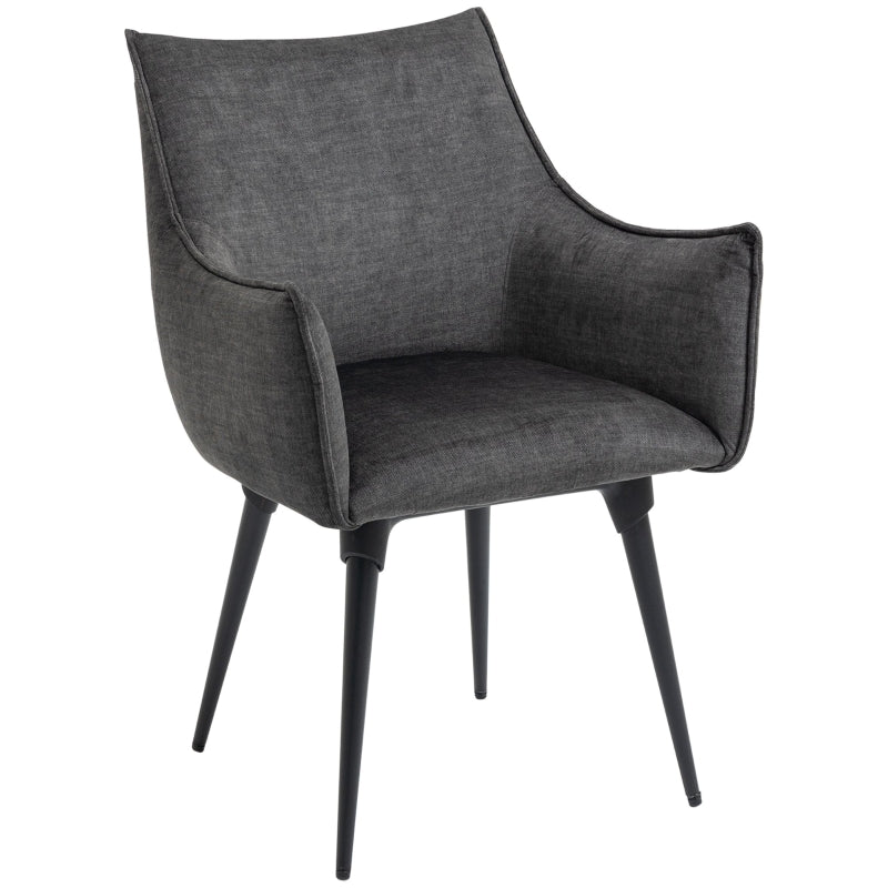 Accent Chairs For Living Room, Dark Grey