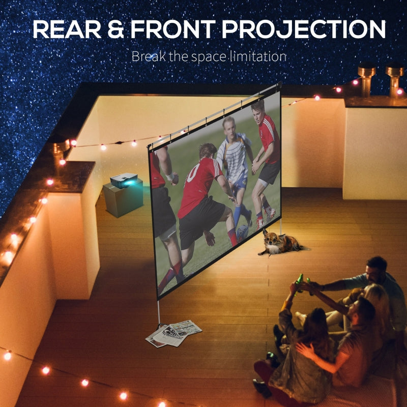 Projector Screen And Stand With Carry Bag