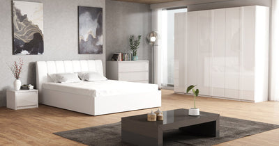 Italia 29 6 Door Wardrobe in White