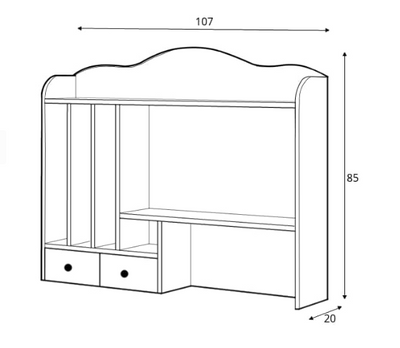 Story SO-04 Desk Hutch