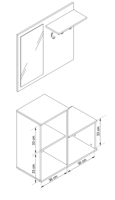 Monti Hallway Set