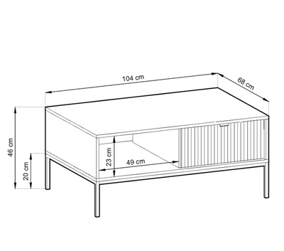 Vano Coffee Table 104cm