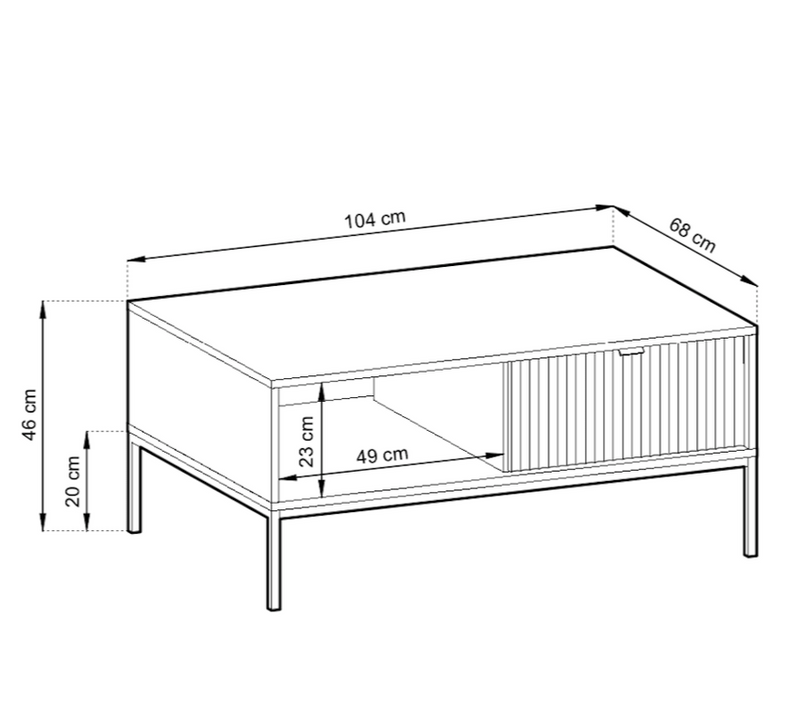 Vano Coffee Table 104cm