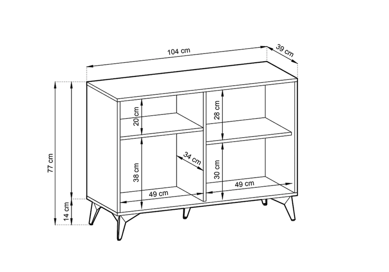 Blumari Sideboard Cabinet 104cm