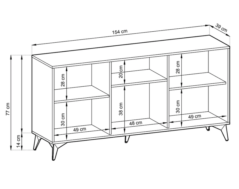 Blumari Large Sideboard Cabinet 154cm