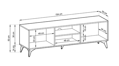 Blumari TV Cabinet 154cm