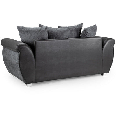 Shannon Black and Grey 3 Seater Sofa