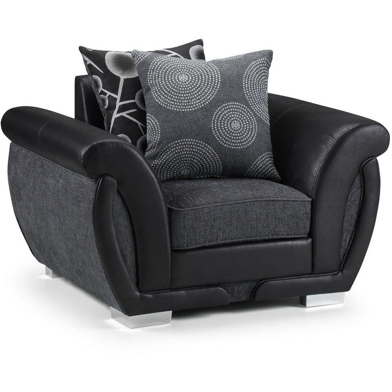 Shannon Black and Grey Armchair